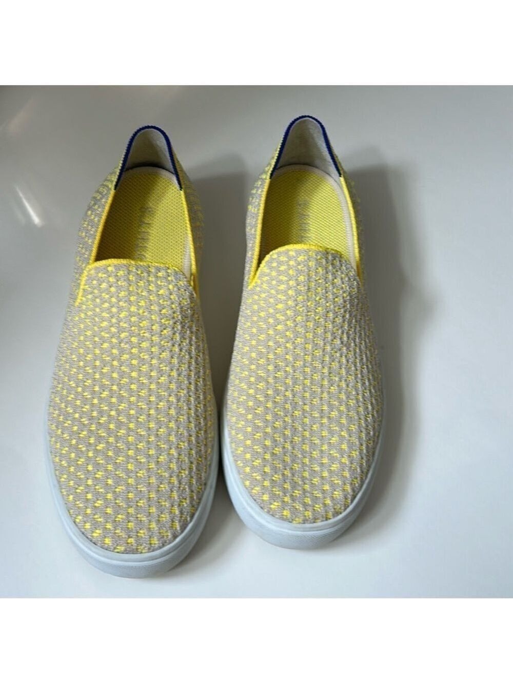 Rothy’s Women’s Lemon Yellow Honeycomb Slip On Sneakers
